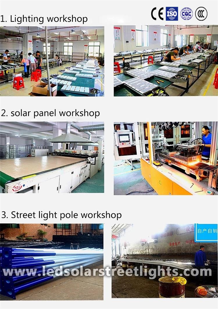 Production process of solar street light luminary