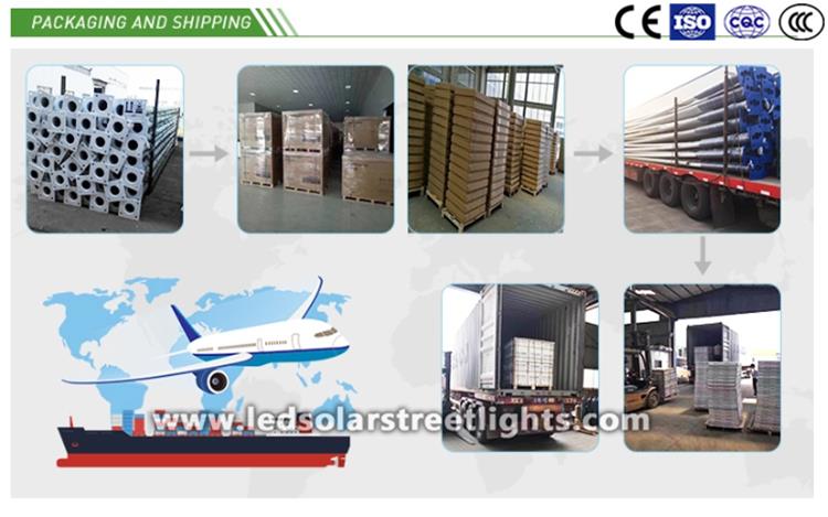 Deliver,Shipping and Serving of solar street light luminary